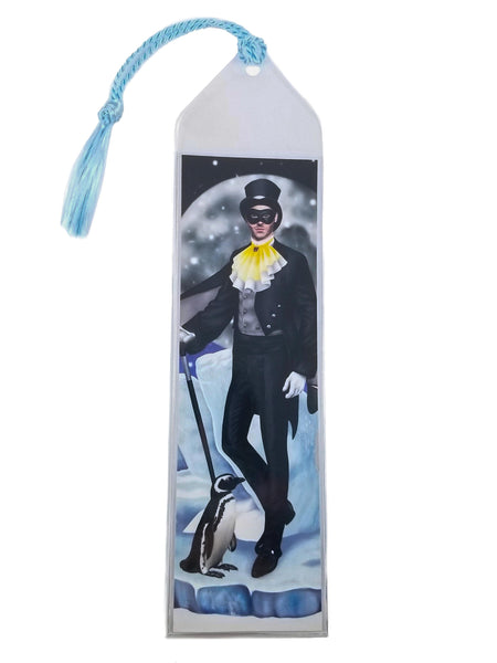Cold Moon Penguin Fairy Man - Fantasy Art Bookmark
