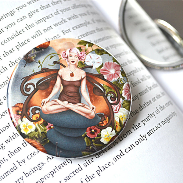 Snail Muse Fairy Pocket Mirror