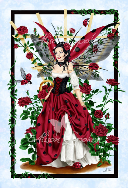 Ladybug Gardener Fairy - Open Edition Art Print