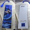 Shades of Blue Butterfly Fairy Art Bookmark (Lifestyle Photo)