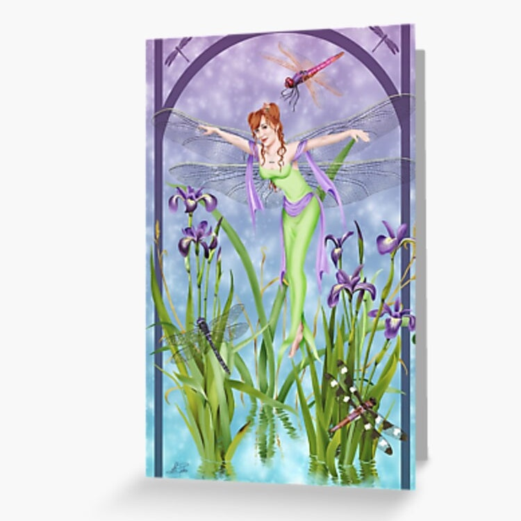 Dragonfly Dancer - Fairy Greeting Card