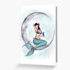 Miss Mandolin Moon - Mermaid Greeting Card