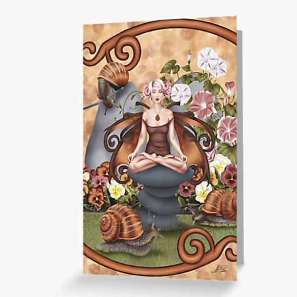 Snail Muse - Fairy Greeting Card
